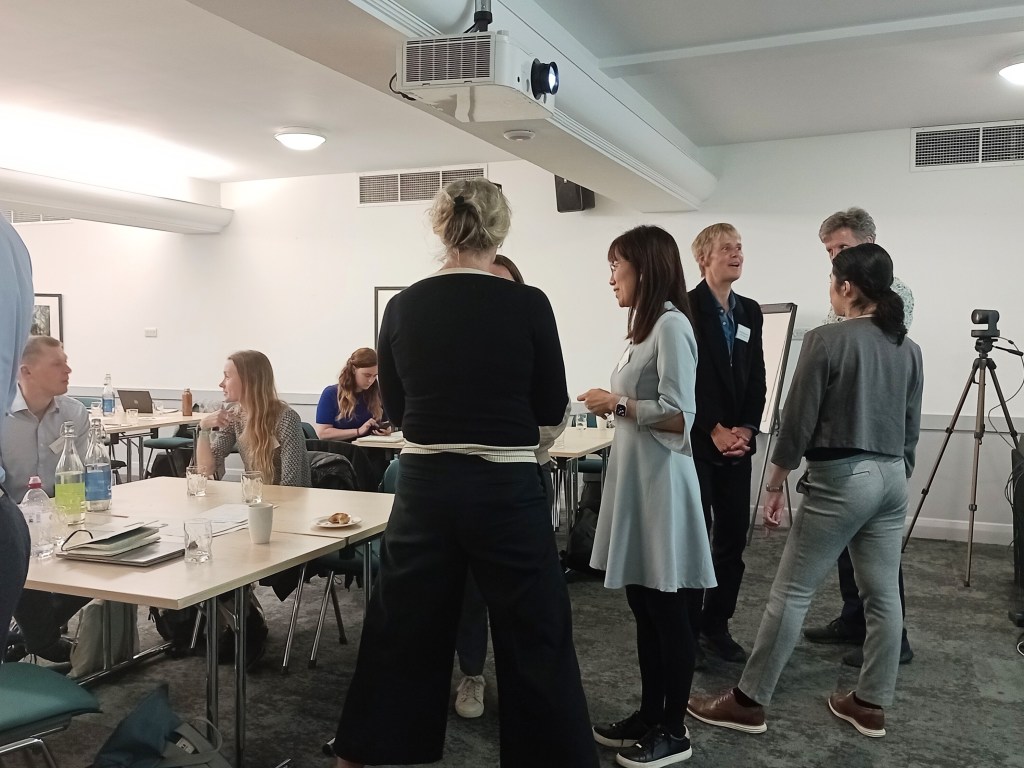 Equalise team and partners networking in a conference room