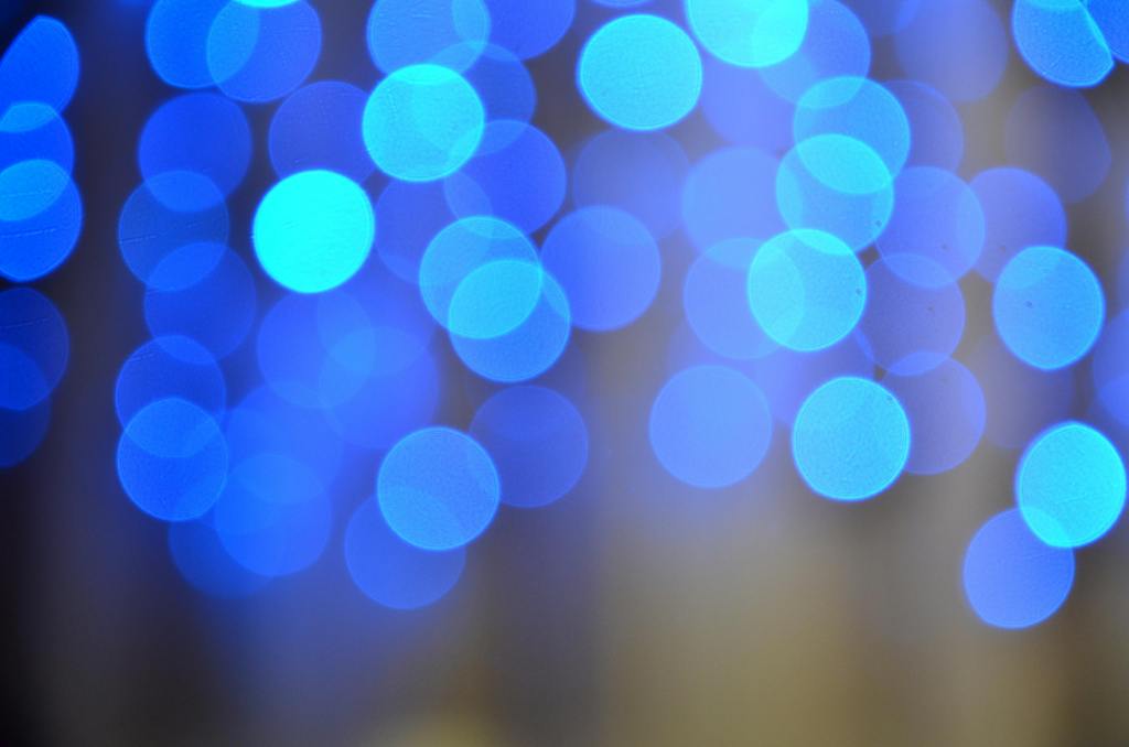 Decorative blue lights